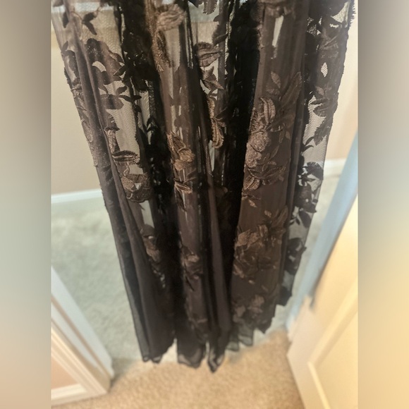 Women’s MARCIANO Los Angeles Elegant Black Lace Embroidered Flowers Whimsigoth S - Picture 5 of 12